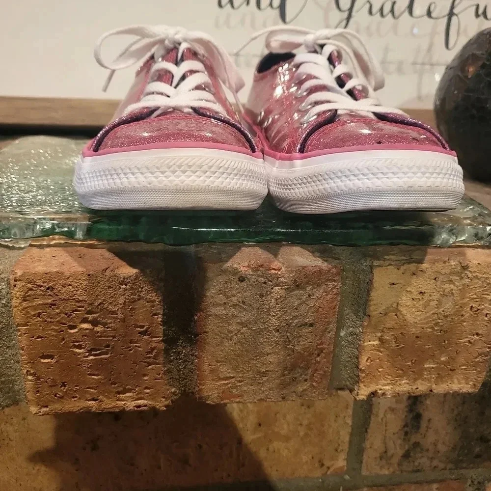 Converse Junior Shoes Converse Pink Galaxy Glimmer Chuck Taylor Sz 4 Girls